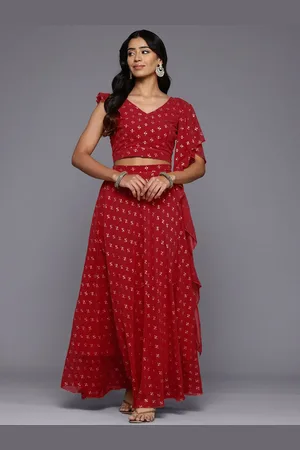 Ahalyaa Woven Design Ready to Wear Lehenga & Blouse With Dupatta