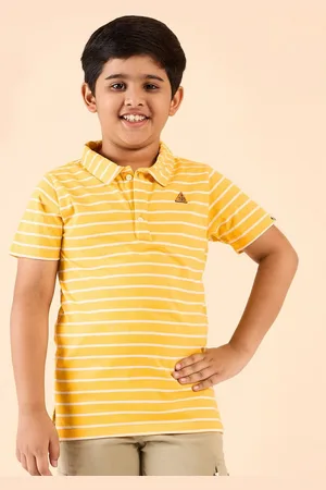 Stylo Bug Boys Striped Polo Collar T-shirt