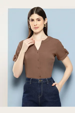 Chemistry Women Solid Standard Fit Casual Shirt