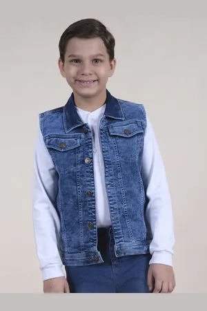 KiddoPanti Boys Washed Denim Jacket