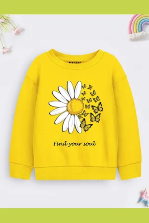 HERE&NOW Girls Printed Sweatshirt