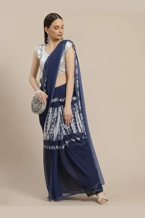 Anouk Tie and Dye Poly Georgette Saree