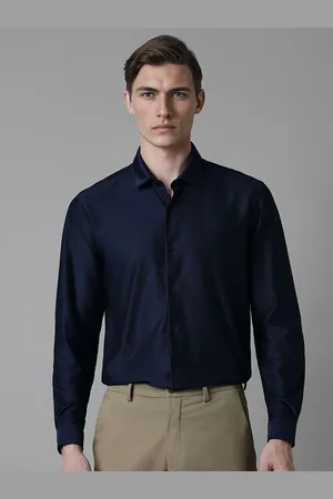 Louis Philippe Allen Solly Junior Boys Spread Collar Floral Printed Slim Fit Casual Shirt