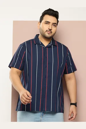 Sztori Men Standard Opaque Striped Pure Cotton Casual Shirt