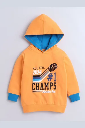 BUMZEE Boys Printed Hooded Sweatshirt
