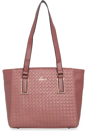 LAVIE Textured Structured Tote Bag with Quilted