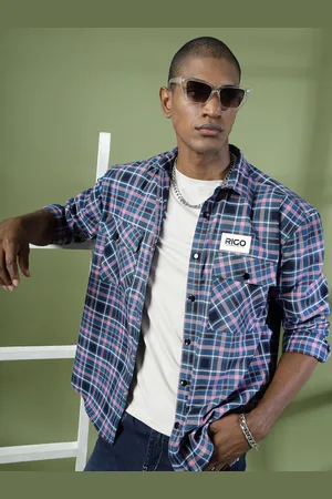 Rigo Men Comfort Checked Casual Shirt