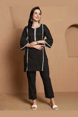 Sangria Printed Pure Cotton Tunic & Trouser Co-Ords
