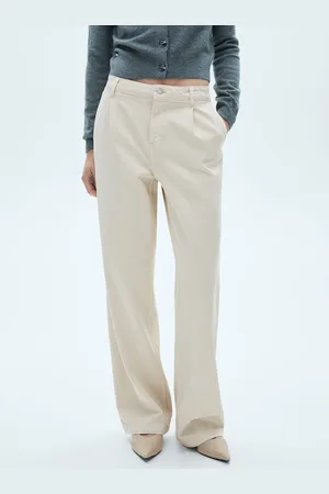 MANGO Women Pure Cotton Dart Straight Fit Jeans