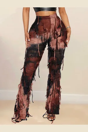 LULU & SKY Women Floral Printed High-Rise Trousers
