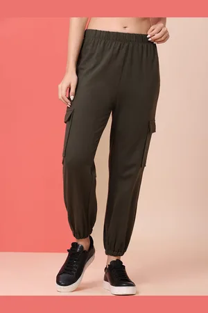 Chemistry Women Pure Cotton Cargo Joggers