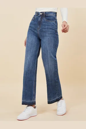 Styli Women High Rise Wide Leg Stretchable Jeans