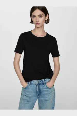 MANGO Women Pure Cotton T-shirt