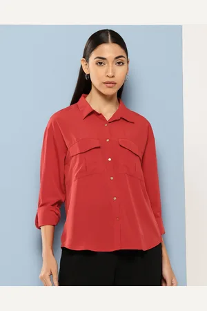 Chemistry Roll-Up Sleeves Flat Pockets Casual Shirt