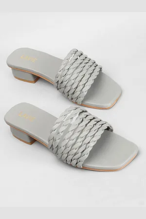 LAVIE Textured Open Toe Block Heels