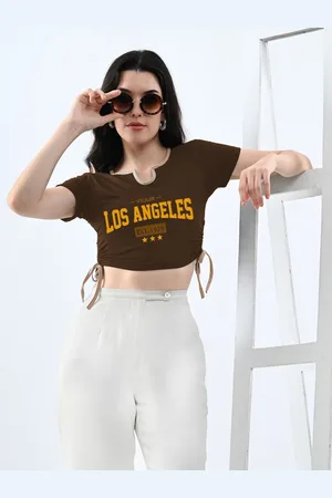 clafoutis Print Cotton Crop Top