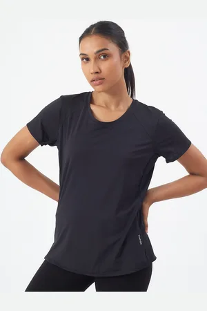 DECATHLON Women White Raw Edge T-shirt