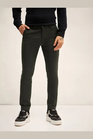 The Bear House Men Slim Fit Chinos Trousers