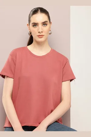 Dillinger Women Ultra Soft Drapey Cotton Crew Neck Boxy T-Shirt