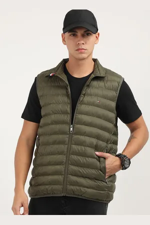 Tommy Hilfiger Men Colourblocked Longline Puffer Jacket