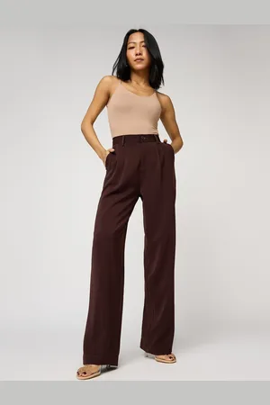 FREAKINS Women Double Pleated Korean Pant