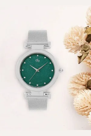 DressBerry Women Brass Printed Dial & Bracelet Style Straps Analogue Watch DB24-13A