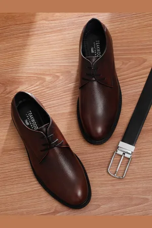 Teakwood Leathers Men Textured Formal Derbys
