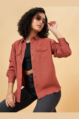 Pantaloons Cotton Shirt Style Top