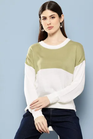 Chemistry Acrylic Colourblocked Longline Pullover