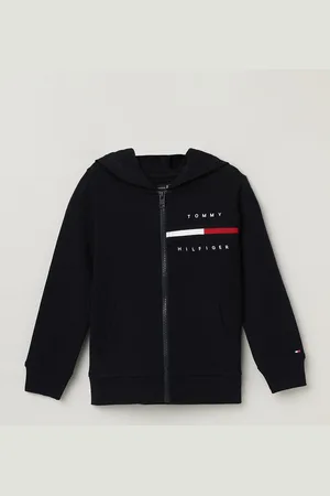 Tommy Hilfiger Boys Brand Logo Printed Hooded Sweatshirt