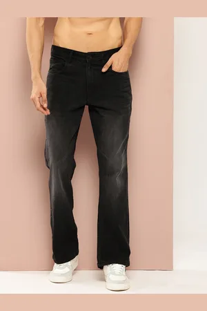 HARVARD Men Light Fade Bootcut Stretchable Jeans