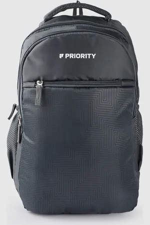 Priority Unisex Geometric Printed Backpack - 28L