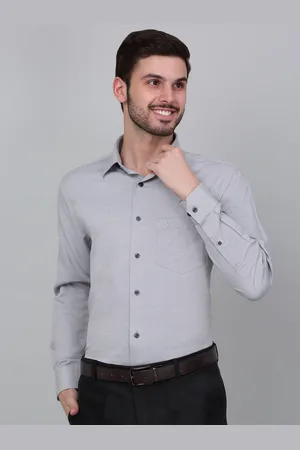 CANTABIL Men Spread Collar Micro Ditsy Printed Cotton Formal Shirt
