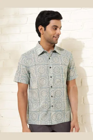 Fabindia Men Opaque Printed Casual Shirt