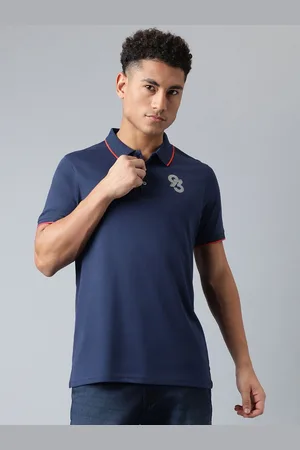 Richlook Men Solid Polo Collar Cotton T-shirt