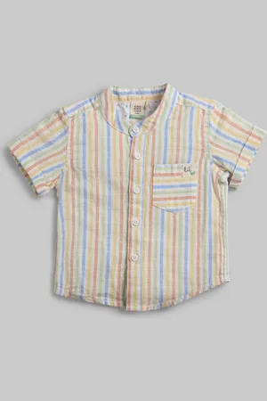 Ed-a-Mamma Boys Premium Multi Stripes Opaque Striped Casual Shirt