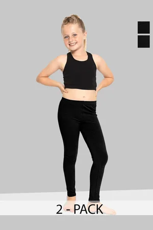 naughty ninos Girls Pack Of 2 Ankle Length Leggings