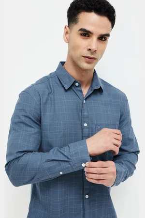 Lifestyle Men Slim Fit Opaque Checked Casual Shirt