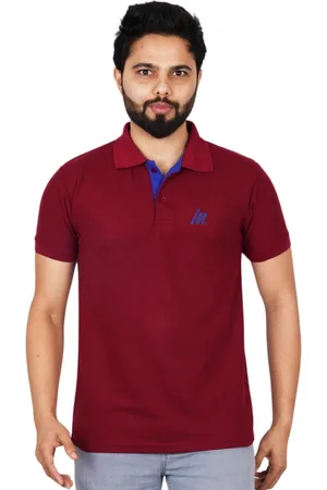 La Milano Men Solid Polo Collar T-shirt