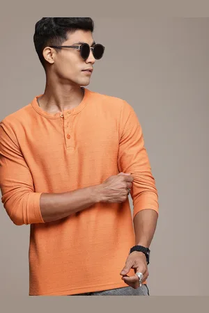 Roadster The Life Co. Henley Neck Long Sleeves Casual T-shirt