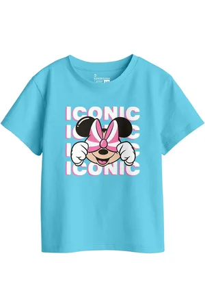 BonOrganik Girls Typography Printed Round Neck Cotton T-shirt