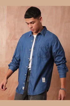 Roadster The Lifestyle Co Relaxed Fit Denim Casual Shirts