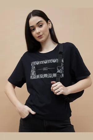 Lifestyle Women Typography Cotton Top