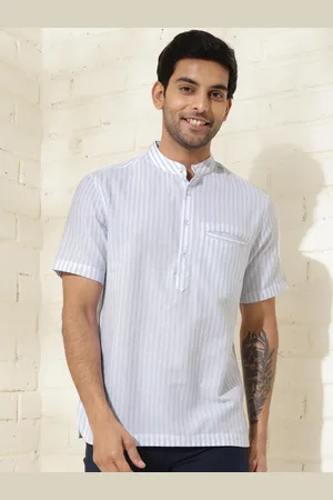 Fabindia Men Slim Fit Opaque Striped Casual Shirt