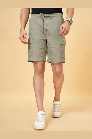PEOPLE Men Mid Rise Cargo Shorts