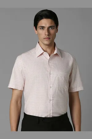 Louis Philippe Men Grid Tattersall Checked Pure Cotton Formal Classic Fit Shirt