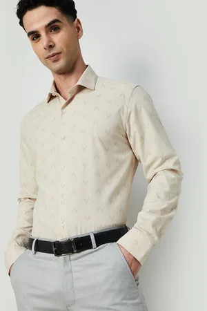 Lifestyle Men Slim Fit Opaque Printed Formal Shirt