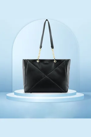 Fastrack PU Oversized Half Moon Shoulder Bag with Quilted