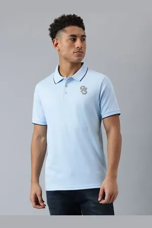 Richlook Men Solid Polo Collar Cotton T-shirt