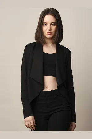 ONLY Shawl Collar Single Breasted Crop Blazers